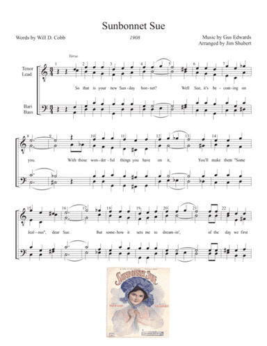 Sunbonnet Sue (arr. Arranged by Jim Shubert)
