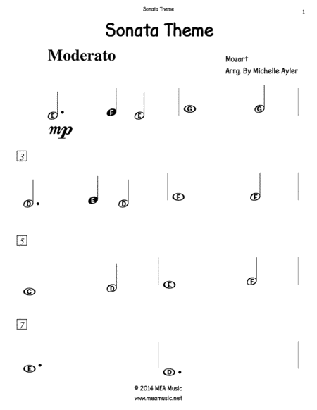 Sonata Theme (arr. Michelle Ayler)