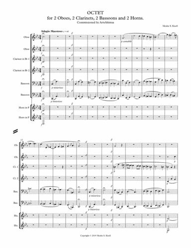 Octet, for 2 Oboes, 2 Clarinets, 2 Horns and 2 Bassoons