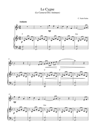 Le Cygne (arr. Kaiserin Rebecca)