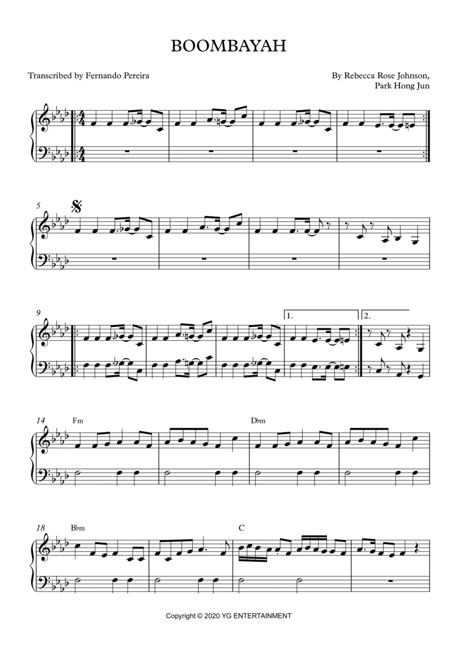 Boombayah (arr. Fernando Pereira)