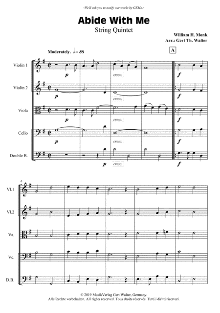 Abide With Me (arr. Gert Th. Walter)