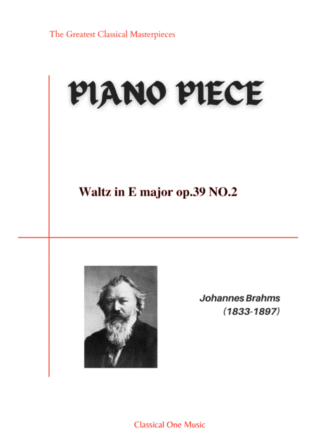 Brahms - Waltz in E major op.39 NO.2 (arr. MPS)