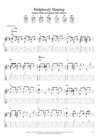 Helplessly Hoping (arr. Daryl Shawn)