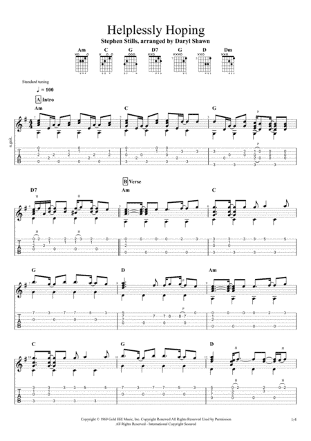 Helplessly Hoping (arr. Daryl Shawn)