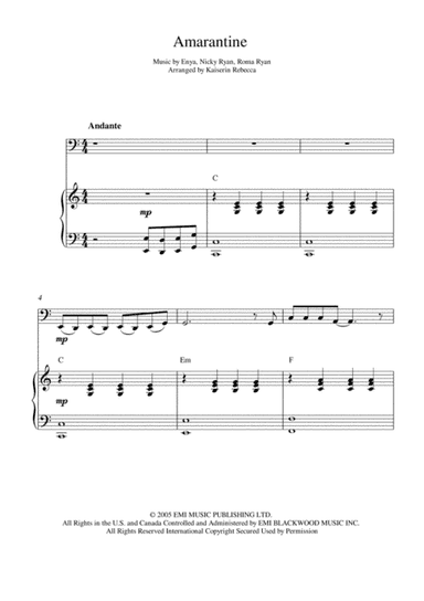 Amarantine (arr. Kaiserin Rebecca)