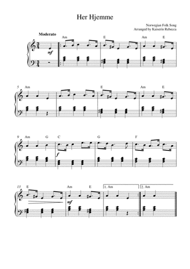 Her Hjemme (At Home) (arr. Kaiserin Rebecca)