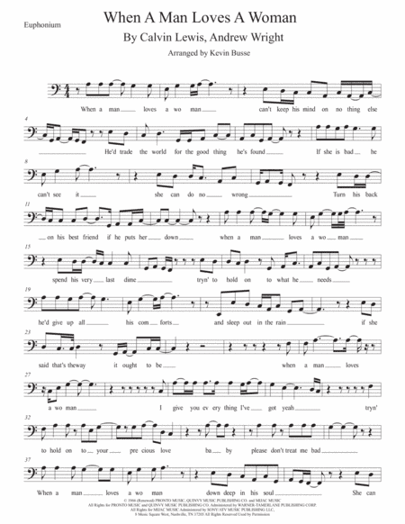 When A Man Loves A Woman (arr. Kevin Busse)