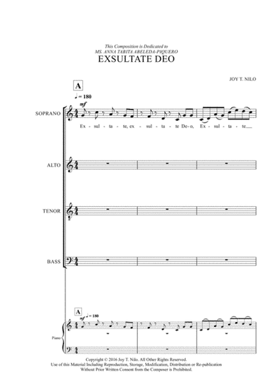 Exsultate Deo