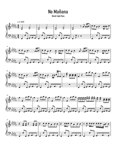 No Manana (arr. eduardo)