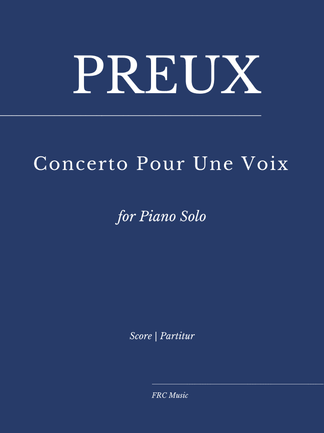 Concerto Pour Une Voix (arr. Flavio Regis Cunha)