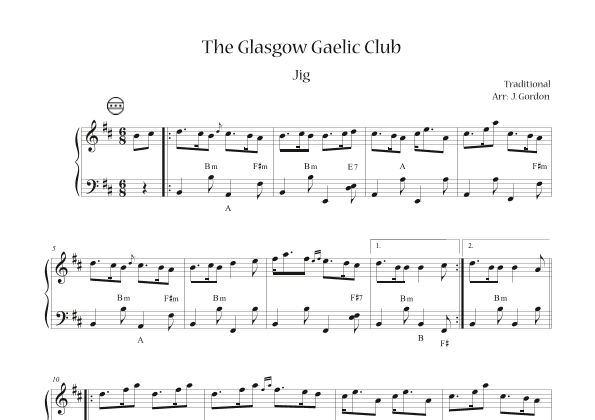 The Glasgow Gaelic Club (arr. Julia Gordon)