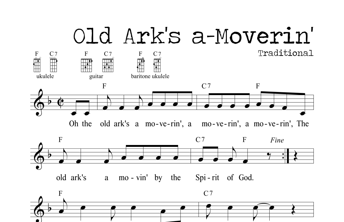 Old Ark's a-Moverin' (arr. M. Ryan Taylor)