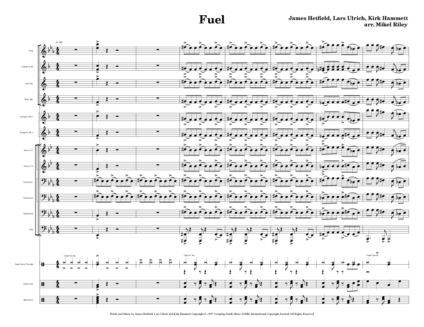 Fuel (arr. Mikel Riley)