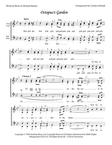 Octopus's Garden (arr. Carolyn Schmidt)