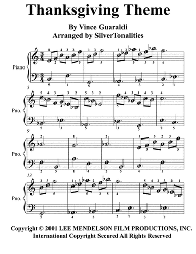 Thanksgiving Theme (arr. SilverTonalities)