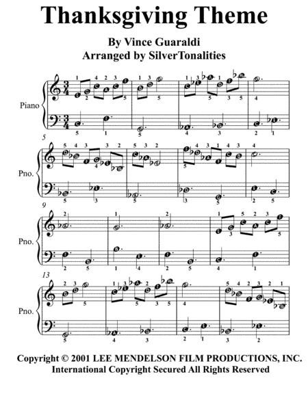 Thanksgiving Theme (arr. SilverTonalities)