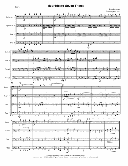 The Magnificent Seven (arr. Art Leiby)