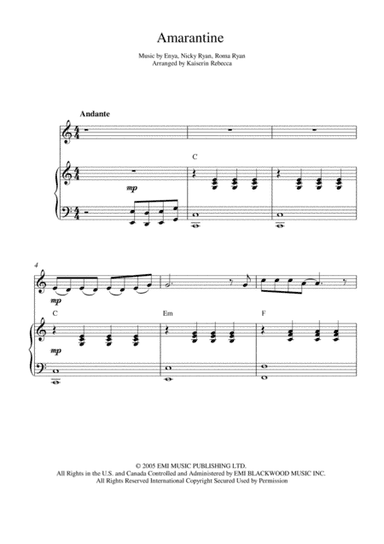 Amarantine (arr. Kaiserin Rebecca)