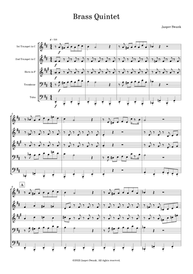 Brass Quintet in D
