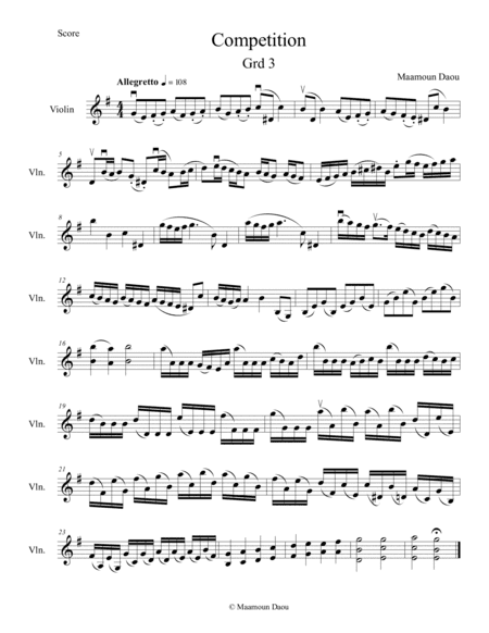 FUNNY GAME FOR VIOLIN