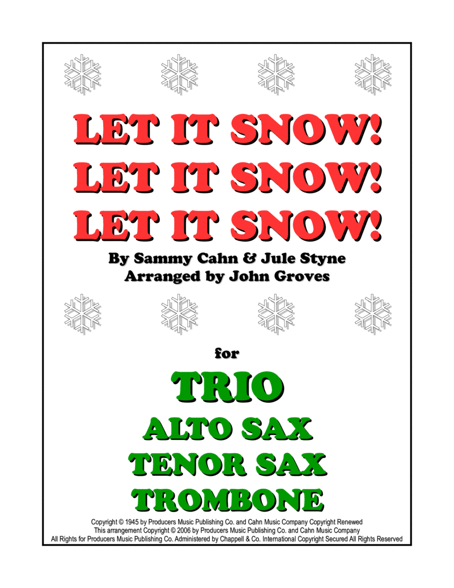 Let It Snow! Let It Snow! Let It Snow! (arr. John Groves)