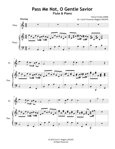 Pass Me Not, O Gentle Savior (Flute & PIano) (arr. Carol Troutman Wiggins [ASCAP])