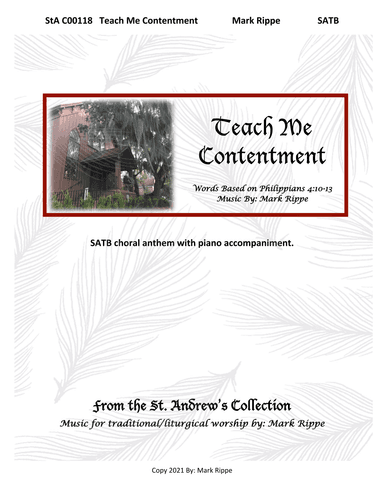 Teach Me Contentment (StA C00118)