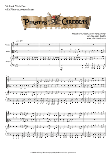 He's A Pirate (arr. Julia Yeon-Joo Oh)