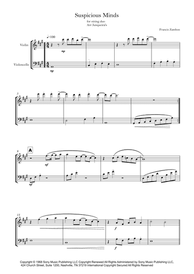 Suspicious Minds (arr. Junqueira's)