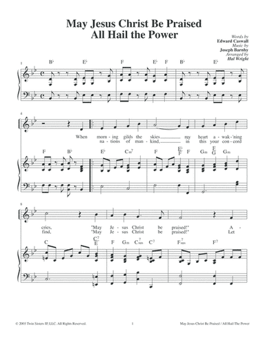 May Jesus Christ Be Praised / All Hail The Power (arr. Hal Wright)