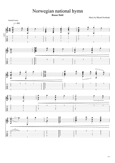 4 variations of the norwegian national hymn (arr. Runar Dahl)
