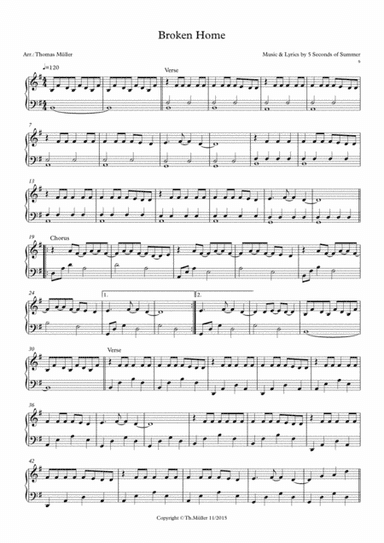 Broken Home (arr. Thomas Müller)