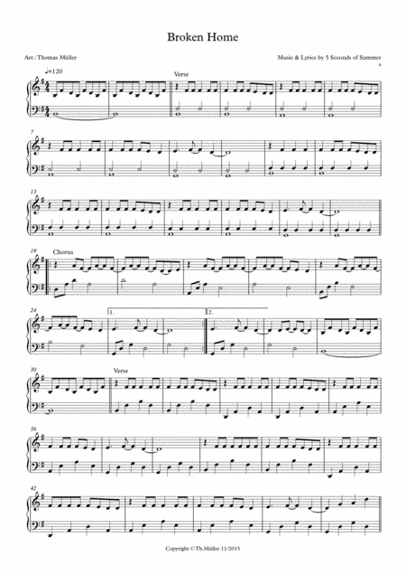 Broken Home (arr. Thomas Müller)