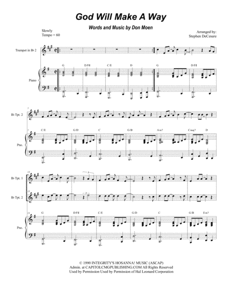 God Will Make A Way (arr. Stephen DeCesare)