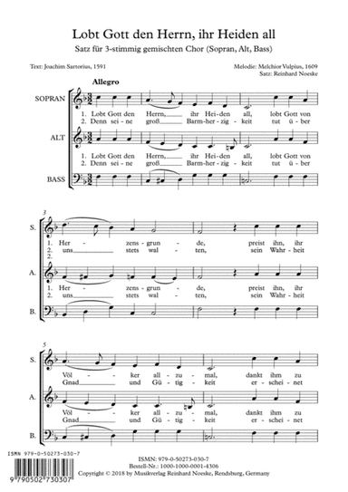 Lobt Gott den Herrn, ihr Heiden all