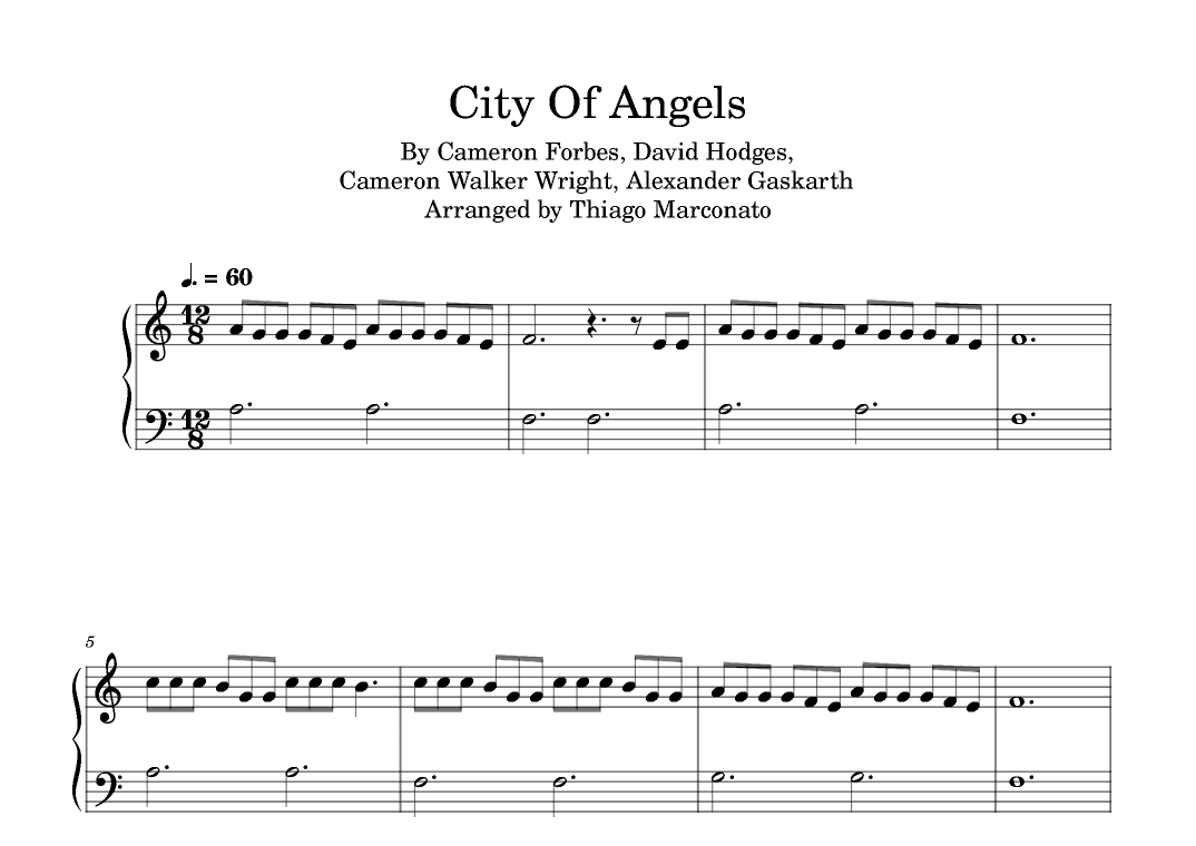 City Of Angels (arr. Thiago Marconato)