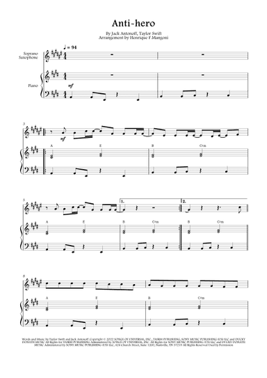 Anti-hero (arr. Henrique F Mangoni)