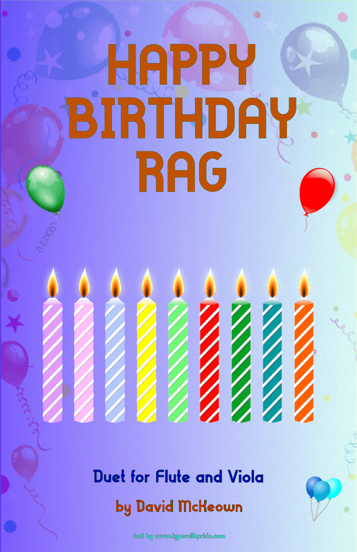 Happy Birthday Rag, for Flute and Viola Duet (arr. David McKeown)