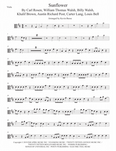 Sunflower (arr. Kevin Busse)