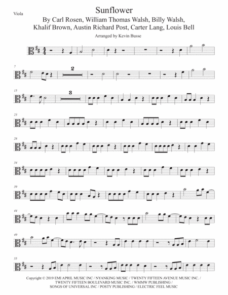 Sunflower (arr. Kevin Busse)