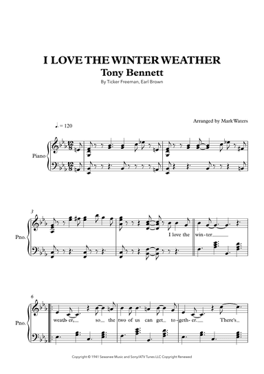 I Love The Winter Weather (arr. Mark Waters)