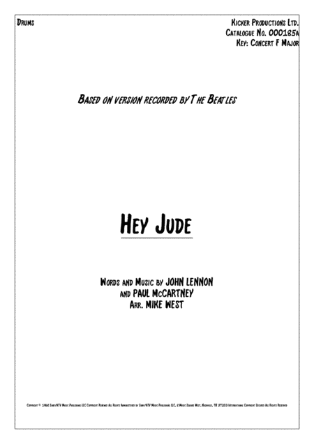 Hey Jude (arr. Mike West)
