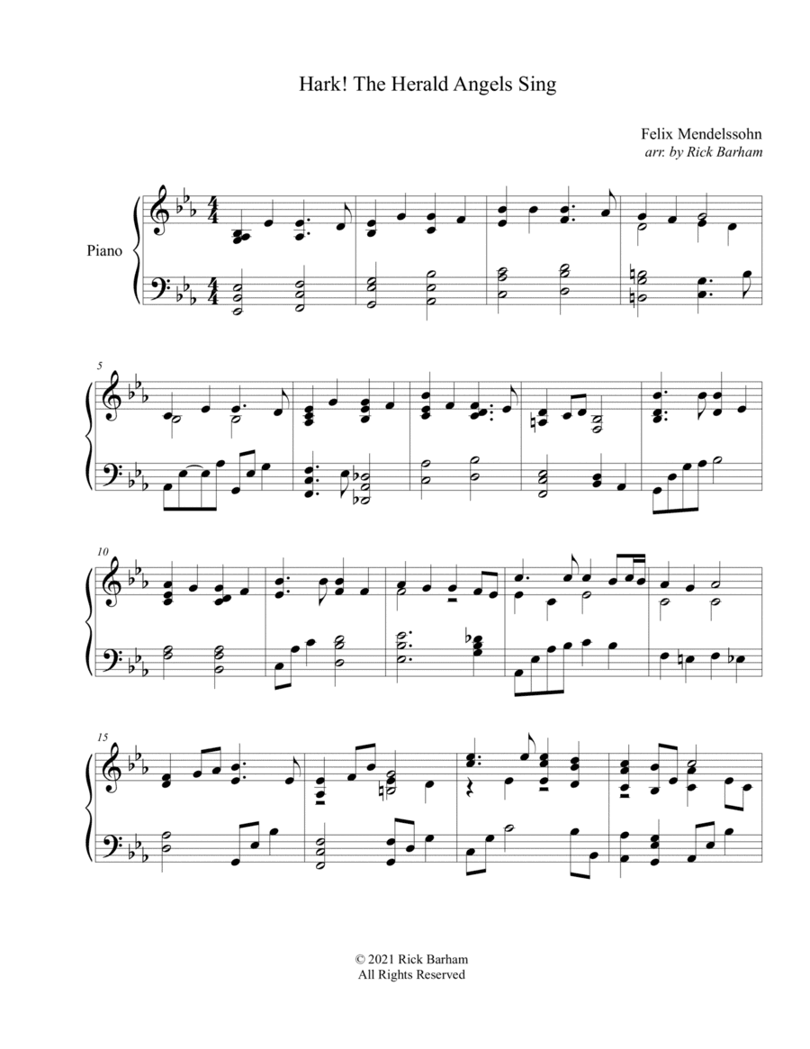 Hark! The Herald Angels Sing (arr. Rick Barham)