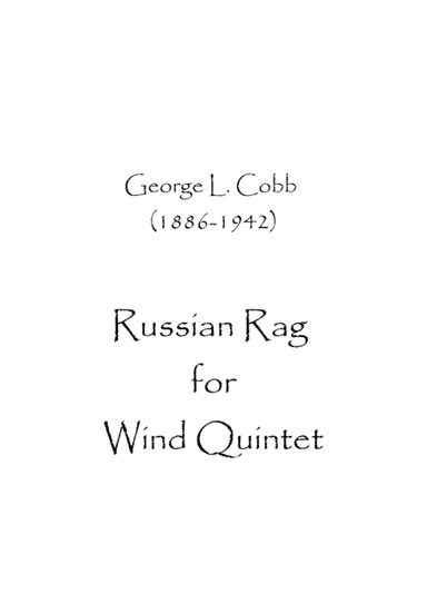 Russian Rag (arr. Spence Bundy)