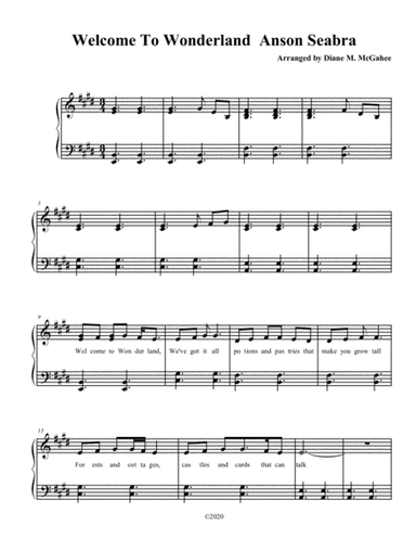 Welcome To Wonderland (arr. Diane M. McGahee)