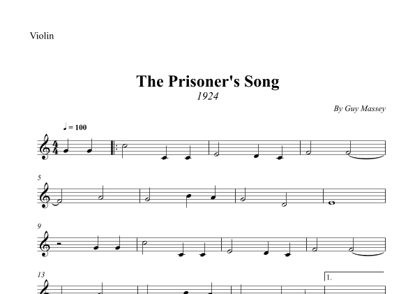 The Prisoner's Song (arr. Wesley S. SIlva)