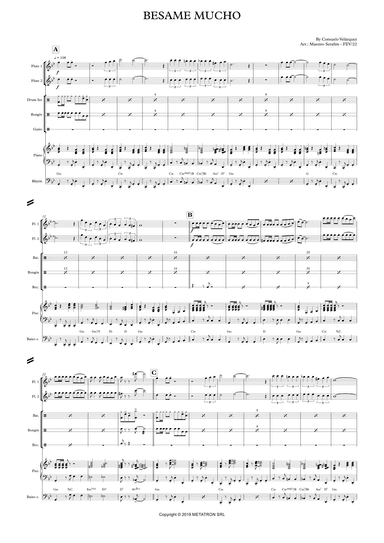 Besame Mucho (arr. Maestro Serafim)