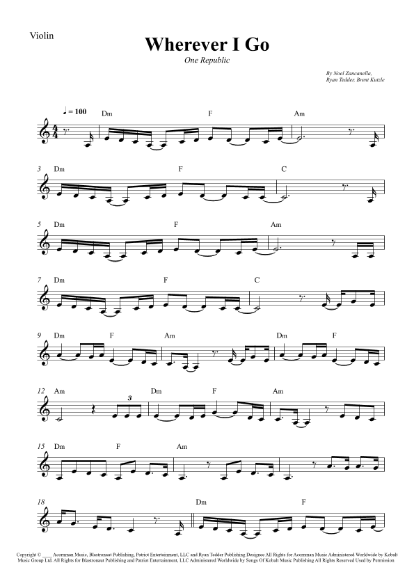 Wherever I Go (arr. Wesley S. SIlva)