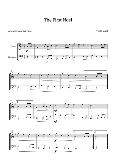The First Noel (arr. André Nusa)